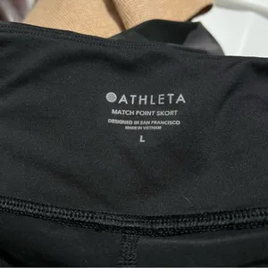 Athleta‎ Match Point Printed Skort Camo Black Gray Large thumbnail 3