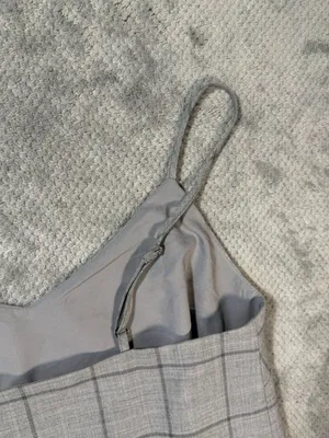 Banana Republic Women’s S Gray Windowpane Plaid Wool Blend Cami Tank Top Busines thumbnail 12