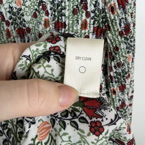 Max Studio Floral Bell Sleeve Pleated Peasant Blouse Large Multicolor Boho Comfy thumbnail 7
