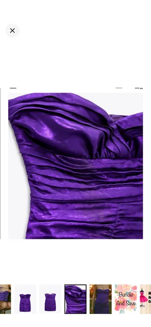 ZARA Purple Dress thumbnail 3