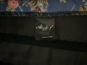 Beautiful Blue & Pink Floral corset L thumbnail 6