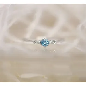 Boutique NEW Dainty Women's Topaz Diamond Simulant‎ S925 Ring Size 6 thumbnail 7