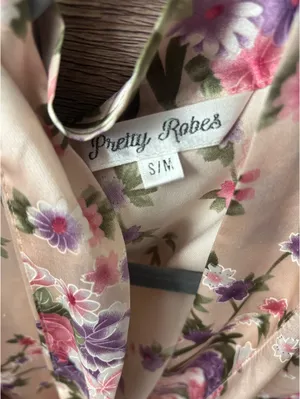 Silk robe Pink thumbnail 2