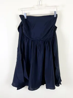 Lucy Paris Deetz Strapless Black Cocktail Dress Size Medium Sweetheart Arm Ties thumbnail 3