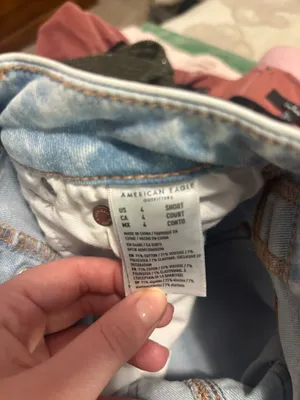 Super High-Waisted Light Wash Flare Jeans — Size 4 Short thumbnail 3
