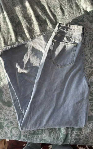 SheIn Raw Hem Jeans thumbnail 3