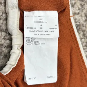 Nike Explore Wild Cutout Swimsuit Womens LG‎ Beige One Piece Beach Vacation thumbnail 9