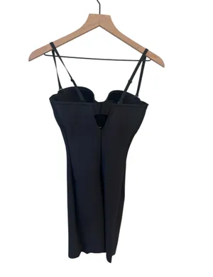 Skims Body CS Underwire Mid Thigh Bodysuit Medium Onyx New with tags thumbnail 4