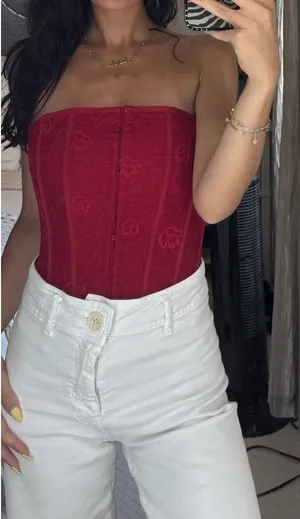 Red Garage Corset Top thumbnail 1