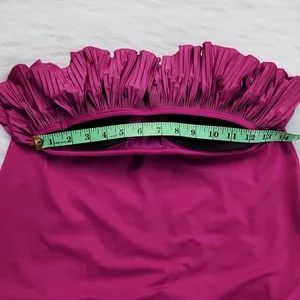 Seafolly Fuschia Strapless Ruffle Chest Coverup‎ Dress Small thumbnail 7