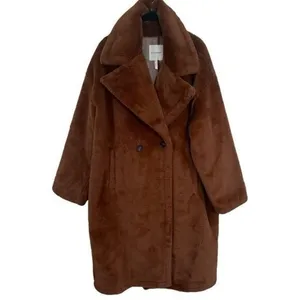 NWOT Avec Les Filles Oversized Faux Fur Coat Penny Lane Mob Wife City Chic M thumbnail 2