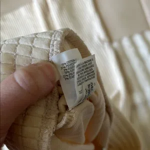 Aerie Cream Ribbed Corduroy Women's Pants thumbnail 8