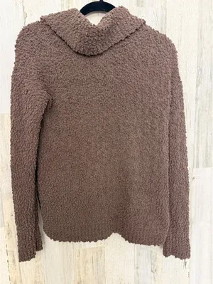 Pink Republic Popcorn Cowl Neck Sweater Brown Size M Cozy Soft thumbnail 5