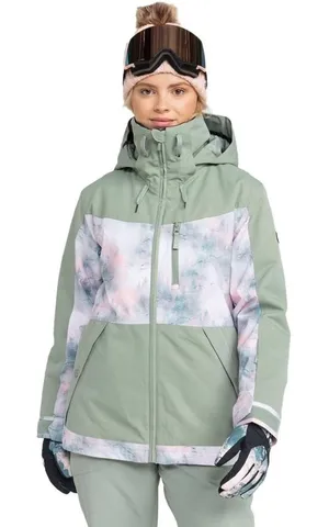 Roxy Presence Parka Jacket in Sea Pine Mystery Fog thumbnail 1