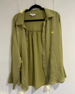 ACOA Olive Green Oversized Button thumbnail 1