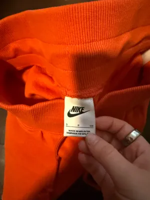 Nike Women's phoenix fleece knit shorts rust orange thumbnail 5