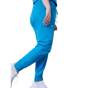 Garde Malade blue joggers scrub bottom‎ pants medium thumbnail 3