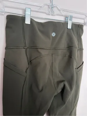 Lululemon All the Right Places Crop II Dark Olive thumbnail 7