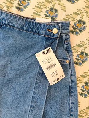 Zara Denim Skort NWT thumbnail 2