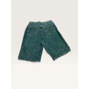 Vintage Forenza Womens Size 14 Teal Green Denim Bermuda Shorts High Waist 90s thumbnail 2