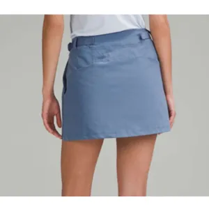 Lululemon Wrap Front Mid Rise Golf Skirt Built In Shorts Luxtreme Oasis Blue 6 thumbnail 2