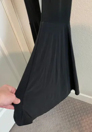 NWT PrettyLittleThing Slinky High Waisted Bell Flare trousers. thumbnail 6