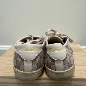 Coach Citysole Skate Beige Logo Lace Up‎ Sneakers 9 thumbnail 5