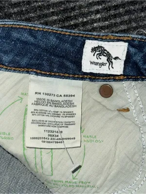 Wrangler Retro High Rise Trouser Stretch Jeans 30 x 34 Dark Blue Denim Western thumbnail 8