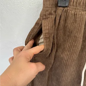 Urban Outfitters Pants Womens S Brown Corduroy Pull-On Straight Leg Drawstring thumbnail 3