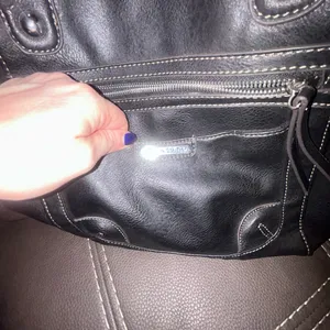 Jaclyn Smith Black Shoulder Tote Bag with Front Pocket thumbnail 8