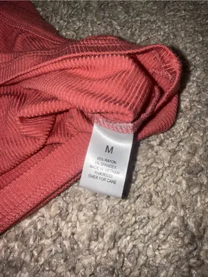 LA Hearts (PacSun) - Ribbed High Neck Tank Top - M, Peach thumbnail 4