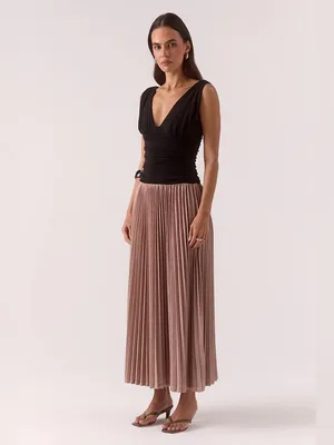 Sovere Studio Dione Knit Maxi Dress Black Mocha Size Small NWT thumbnail 4