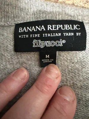 Banana Republic Grey Wool & Cashmere Blend Flipucci Sweater Size M. thumbnail 4
