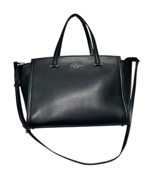 Kate Spade Patterson Drive Geraldine Satchel Black Pebbled Leather Crossbody thumbnail 1