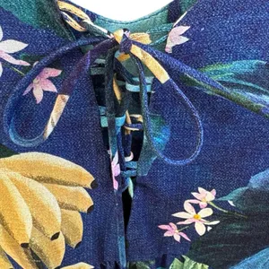 EUC Anthropologie Farm Rio Tropical Floral Maxi Dress Size Small thumbnail 4