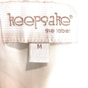 Keepsake the Label Sheer Peek A Boo White Peplum Dress thumbnail 6