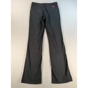 Y2K Dickies Crafted for Women Slim Fit Black Work Pants Size 4L Stretch thumbnail 2
