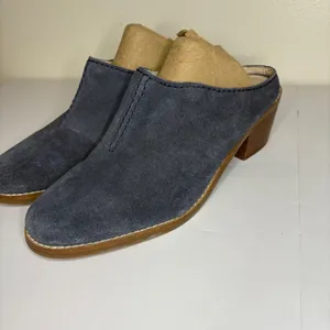 Cole Haan Suede‎ Block Heel Mules Women's Slip On Shoes Blue Size Unknown thumbnail 2