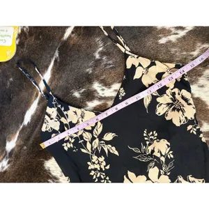 REFORMATION Black Floral Midi Crimini‎ Dress Size 0 thumbnail 7
