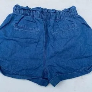 American Eagle Womens High Rise‎ Paperbag Waist Denim Shorts Blue Size 4 Boho thumbnail 4