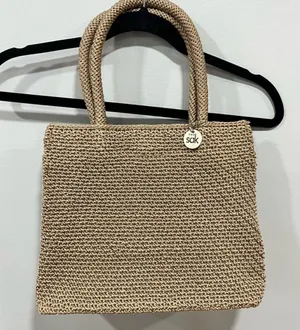 The Sak Crochet Tote Bag One Size Beige thumbnail 1