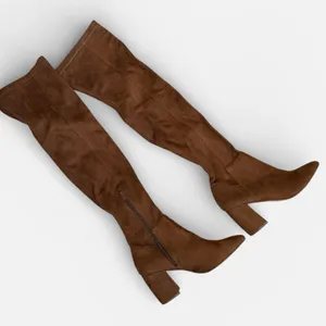 Steve Madden Women's Over the Knee Nifty Boots Brown Faux Suede Size 7M thumbnail 1