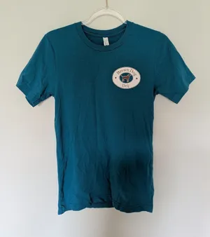 Brown Dog Deli Charleston South Carolina Tee Shirt Blue Bella Canvas Small thumbnail 1