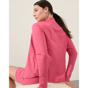 New Athleta S Salutation Jacket Dragonfruit Pink Size Small thumbnail 5