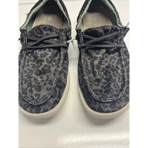 Hey Dude Shoes Wendy Sox Leo Brown Women’s Size 6 Slip On Loafer Fabric Leopard thumbnail 2
