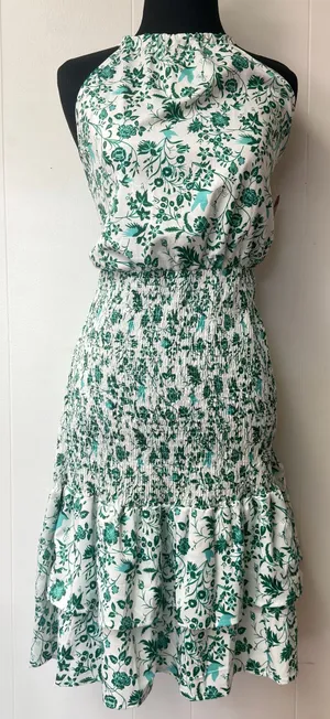 Boohoo Halter Floral Dress thumbnail 1
