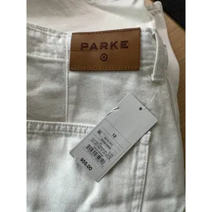 Parke x Target Women's White Cream Mid-Rise Drawstring Baggy Jeans Size 12 NWT thumbnail 5