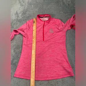Nike golf Pink Heathered Dri-FIT Quarter-Zip Pullover PGA BELLERIVE medium thumbnail 7