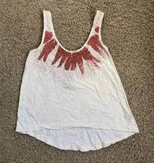 Ecote beaded polka dot tank Sz XS thumbnail 1