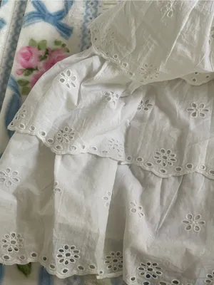Sincerely Jules White Eyelet Tiered Sundress with Smocked Bodice thumbnail 3